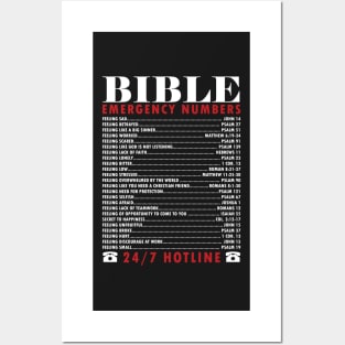 Bible Emergency Numbers Posters and Art